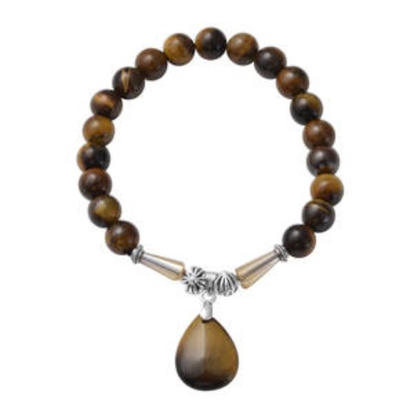 South African Tiger's Eye Matching Jewelry Set, Necklace/Bracelet/Ring NWT - Picture 8 of 16